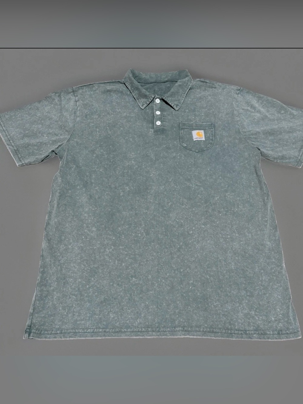 Carhartt Original Fit Pocket Polo Shirt Men’s Sz XL Green Shortsleeved Workwear